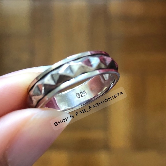 Sterling Silver Spinner Ring Anxiety - Picture 5 of 9